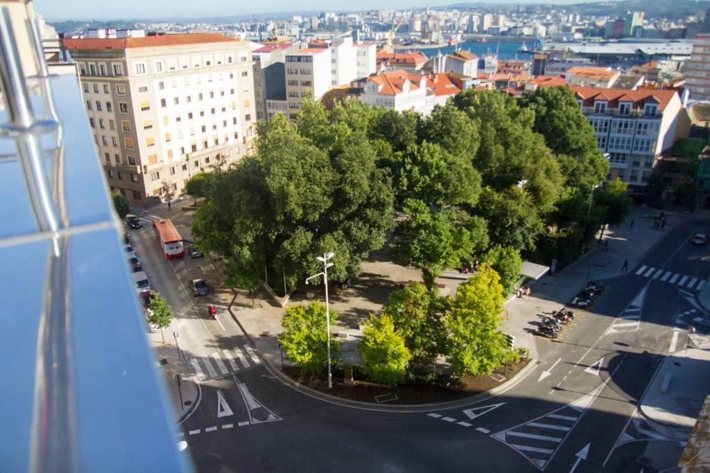 Plaza De Espana View With Terrace 拉科鲁尼亚 外观 照片